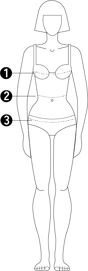 Größentabelle für alle Marikoo Jacken - mit drei Angaben zu Brustumfang, Taillenumfang und Hüftumfang (jeweils in cm). Mit diesen Angaben finden Sie die passende Größe für Ihre Mairkoo-Jacke.