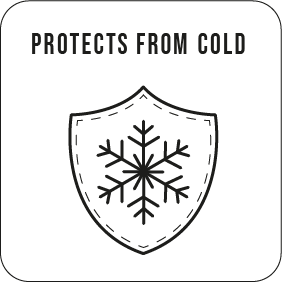 Siegel "Protects from Cold": Mit einer Jacke von Marikoo bist du bestens geschützt – selbst bei Wind, Regen oder Schnee.